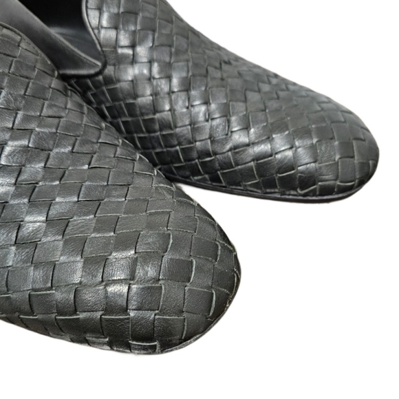 **SOLD** BOTTEGA VENETA Intrecciato Napa Front Leather Woven Loafers - Picture 2 of 11